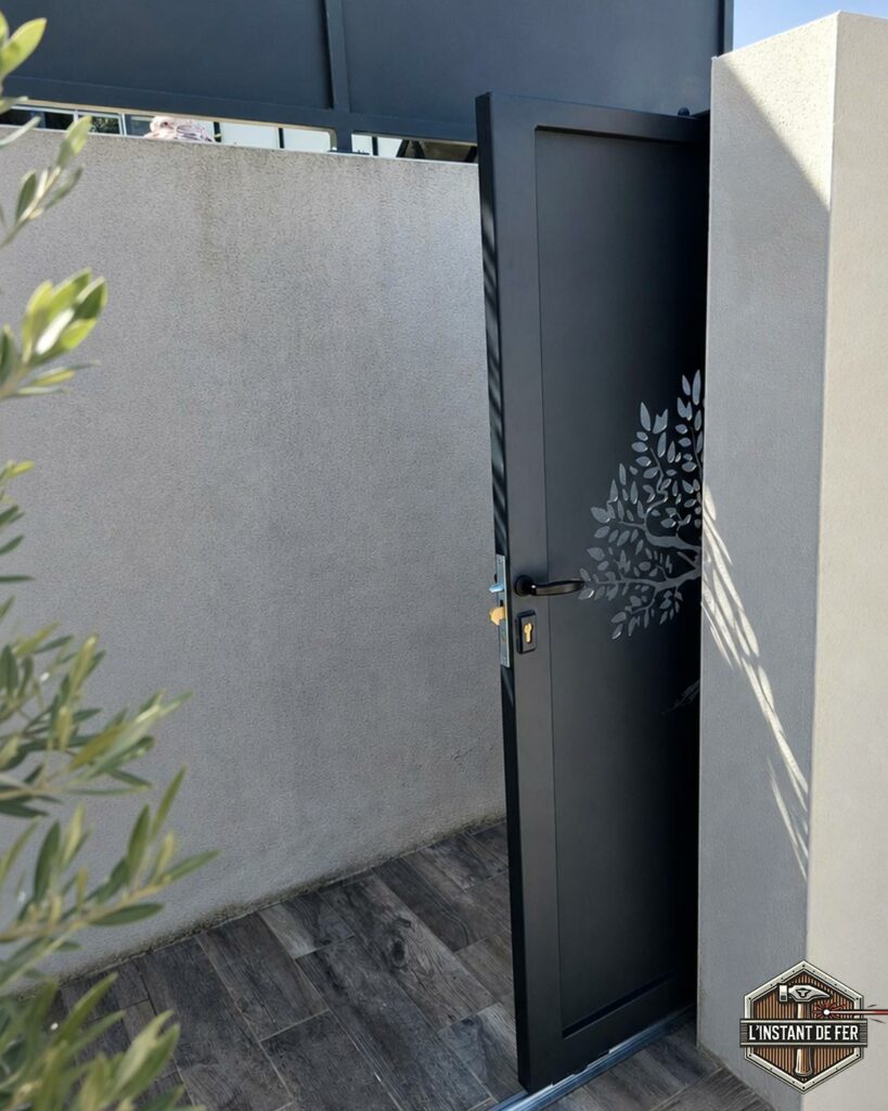 Porte extérieure coulissante découpe laser Porte coulissante extérieur découpe laser